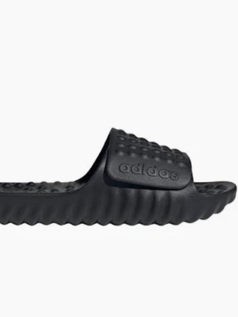 Adidas Men Size 11 Adissage Slides Pure Black NWT - Premium Slide Sandals